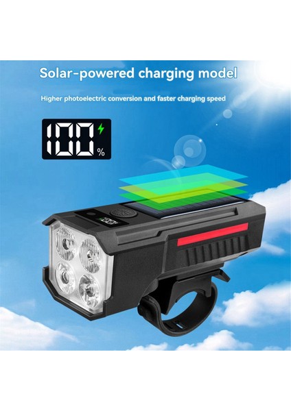 Güneş Enerjili Bisiklet Ön Lambası LED Far Bisiklet Aksesuarları (Yurt Dışından) modelleri
