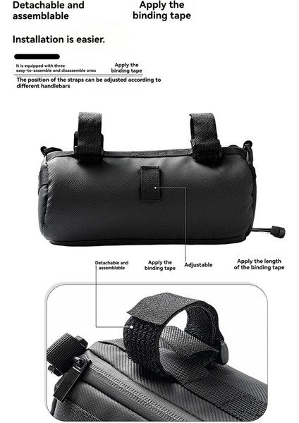 Offbondage Su Geçirmez Bisiklet Ön Boru Çantası Büyük Kapasiteli Gidon (Yurt Dışından) fırsatları