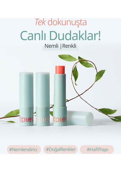 Yapışkanlık Hissi Bırakmayan Renkli Dudak Balmı A'PIEU Juicy Pang Care Lip Balm (01 Butter Balm)