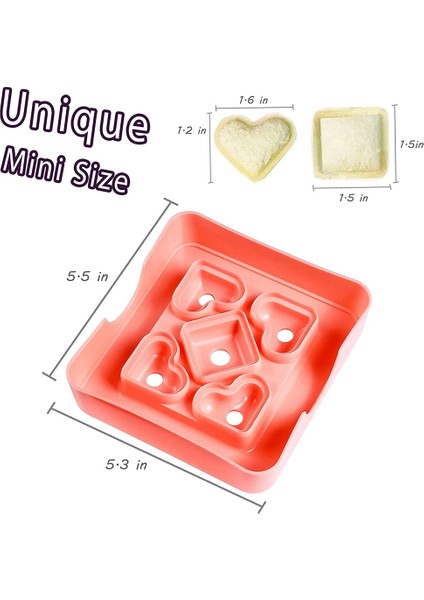 Çocuklar Için Sandviç Kesici ve Kapatıcı Öğle Yemeği Kutusu Bento Kutusu Snacks Partisi Için Ekmek Kesici (Yurt Dışından) modelleri