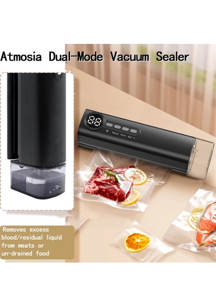 Kompakt Vakum Makinesi, File ve Fermuarlı Poşetlerle Birlikte Gelir Ev Kullanımı Için Mini Vakum Makinesi Gıda Ambalajı Laminatörü (Yurt Dışından) fiyatları