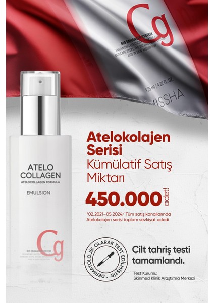 Atelokolajen İçerikli, Yaşlanma Karşıtı Besleyici Emülsiyon MISSHA Atelo Collagen Emulsion