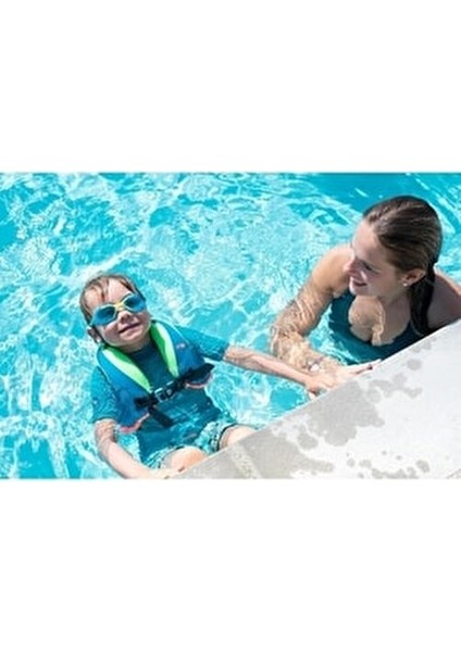 Yüzücü Gözlüğü Kadınlar İçin Mavi Sarı Renkli Anti Fog Özellikli