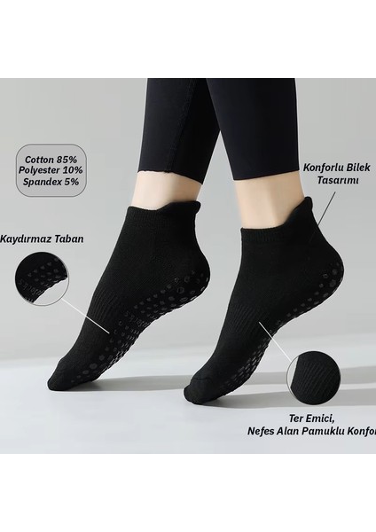 Kısa Yoga ve Pilates Çorabı Siyah fiyatları