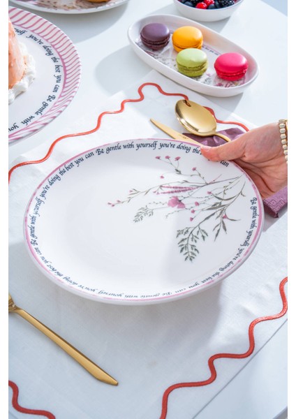 6 Lı Pasta Tabağı - 19 cm