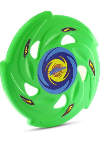 Frizbi Fırlatma Diski Disk Atma Oyunu Çocuk Yetişkin Plaj Bahçe Oyuncak 24 cm Neon Yeşil