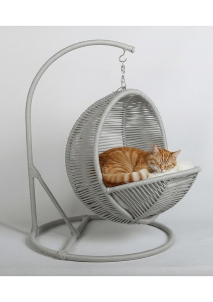 Pet Lüxperi Kedi Salıncağı & Kedi Yatağı & Kafesi 38X45X65 cm Açık Gri indirimleri