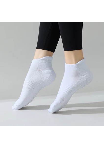 Kısa Yoga ve Pilates Çorabı Beyaz