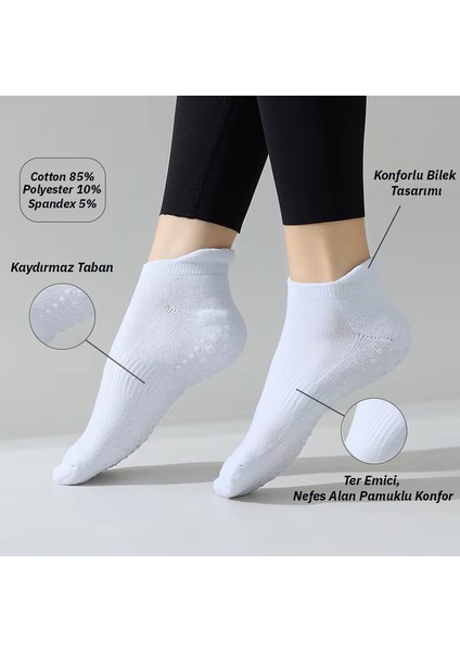 Kısa Yoga ve Pilates Çorabı Beyaz fiyatları