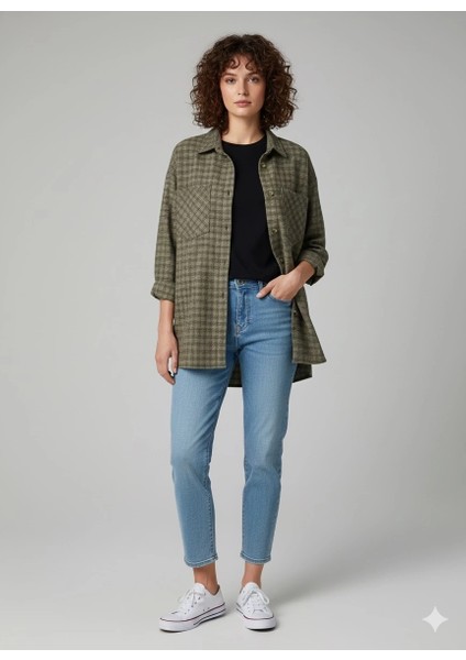 Çift Cepli Oduncu Gömlek Vizon HA1212789