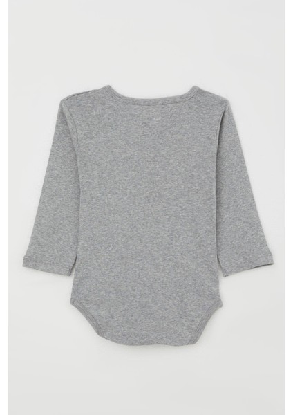 Erkek Bebek Çıtçıtlı Body Küçük Tamirci 9 Ay-3 Yaş, Koyu Gri Melanj indirimleri