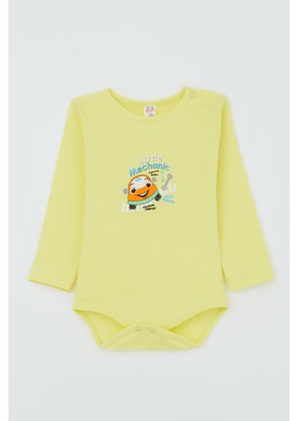 Erkek Bebek Çıtçıtlı Body Küçüktamirci 9 Ay-3 Yaş, Fıstık Yeşili indirimleri