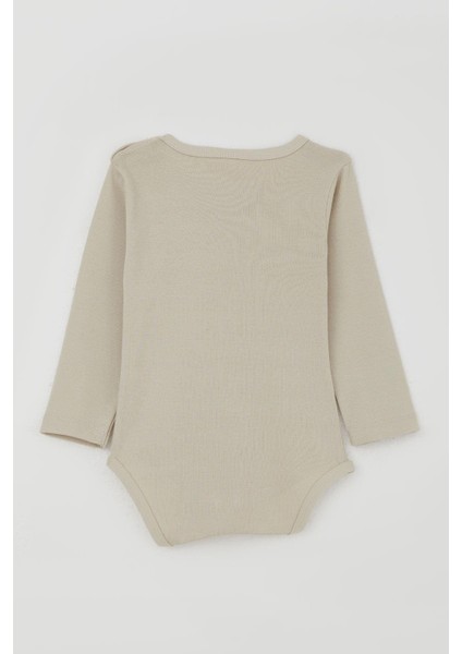 Erkek Bebek Çıtçıtlı Zıbın Body Gözlüklü Kedicik Baskılı 9 Ay-3 Yaş, Taş indirimleri