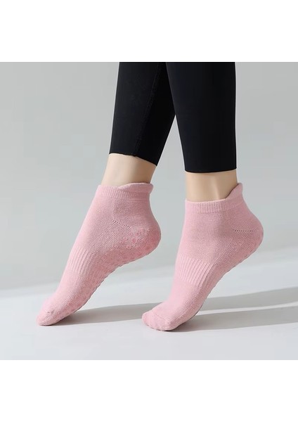 Kısa Yoga ve Pilates Çorabı Pembe