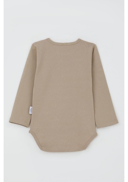 Erkek Bebek Çıtçıtlı Body Basic 9 Ay-3 Yaş, Vizon indirimleri