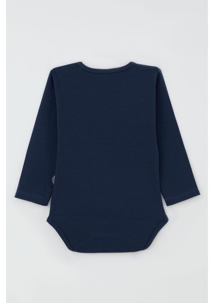 Erkek Bebek Çıtçıtlı Zıbın Body Basic 9 Ay-3 Yaş, Koyu Lacivert indirimleri