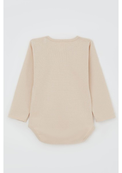 Erkek Bebek Çıtçıtlı Zıbın Body Basic 9 Ay-3 Yaş, Krem indirimleri