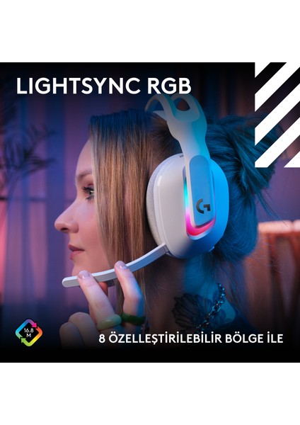 G G522 Lıghtspeed Wireless Gaming Pc Headset - Beyaz