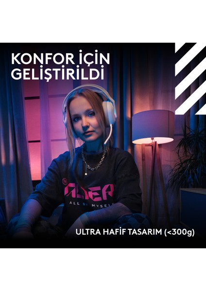 G G522 Lıghtspeed Wireless Gaming Pc Headset - Beyaz