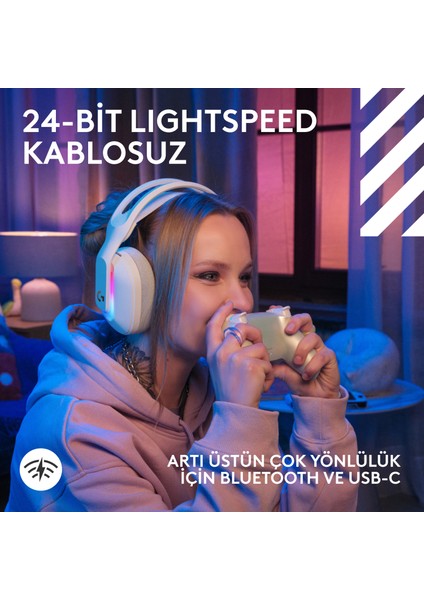 G G522 Lıghtspeed Wireless Gaming Pc Headset - Beyaz