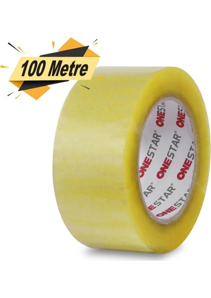 Koli Bandı 45 mm x 100 mt Şeffaf Güçlü Yapışkanlı Kopmayan Bant