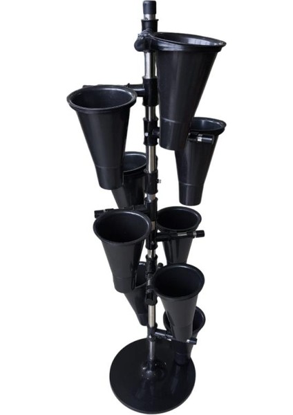 Şık Metal Iskeletli Dokuzlu Saksı Standı fırsatları