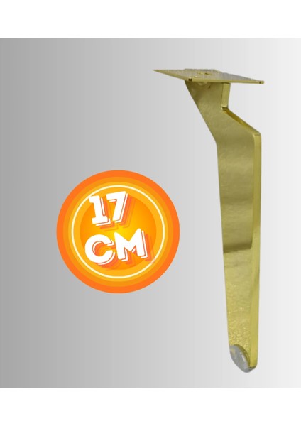 17 cm Metal Tabanca Ayak Koltuk Ayağı Mobilya Ayağı Ünite Ayağı Konsol Ayağı Puf Berjer Ayağı