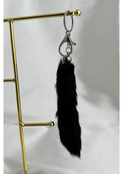 Gümüş Rengi Uzun Tüy Çanta Aksesuarı (15CM) fiyatları