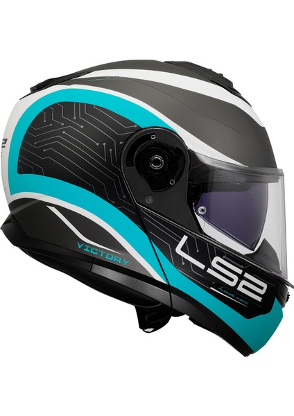 Strobe 2 Vıctory Metal Mavi Çene Açılır Motosiklet Kaskı