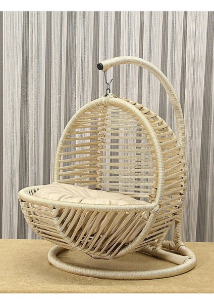 Pet Lüxperi Kedi Salıncağı & Kedi Yatağı & Kafesi 38X45X65 cm Krem