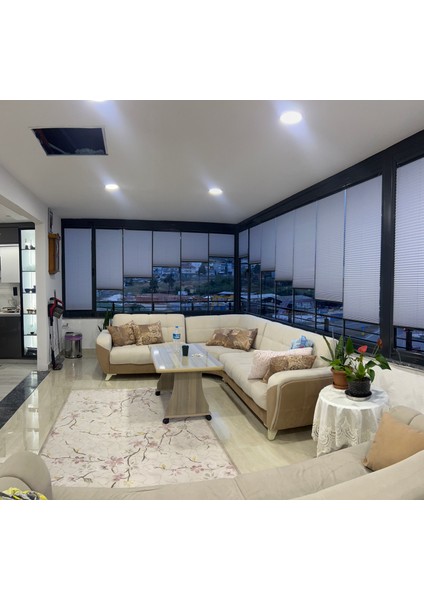 Katlanabilir Cam Balkon Plise Perde Beyaz (Kancalı Veya Vidalı Montaj) fiyatları