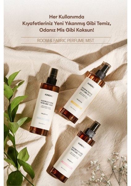 Oda ve Kumaş Kokusu KUNDAL Room & Fabric Perfume Mist (White Musk) 300 ml