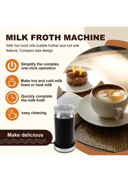 Yeni Otomatik Sıcak ve Soğuk Süt Köpürtücü Makinesi Ev Cappuccino Kahve Makinesi Süt Köpürtücü, Ab Tak (Yurt Dışından) fırsatları