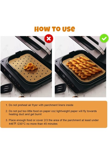 400 Adet Hava Fritöz Parşömen Kağıdı Gömlekleri Foodi Smart Xl FG551 6-In-1 Kapalı Izgara Aksesuarları (Yurt Dışından) fiyatları