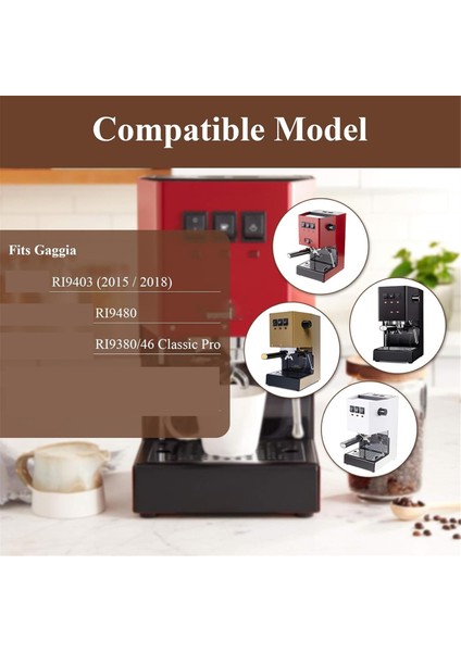 Gaggia Classic Pro Geleneksel Espresso Kahve Makinesi Parçaları Için Düşük Profilli Ince Damlama Tepsisi, Takılı Nozul (Yurt Dışından) modelleri