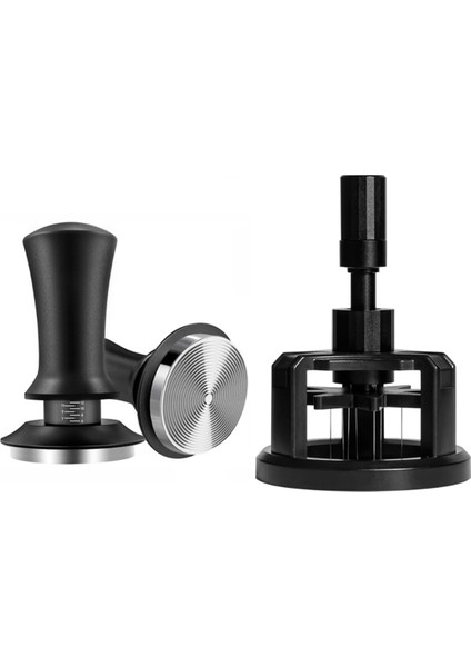 58MM Döner Kahve Tozu Iğnesi ve Toz Çekici Wdt Alet Seti Espresso Kahve Karıştırıcı Dağıtıcı (Yurt Dışından)