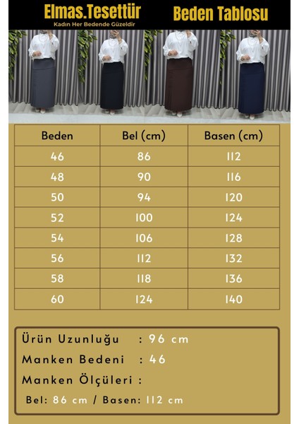 Kadın Giyim Büyük Beden Suna Düğmeli Etek fiyatları