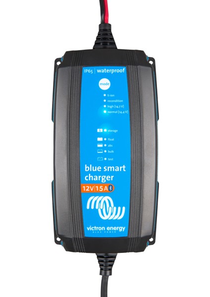 Blue Smart IP65 Akü Şarj Cihazı 12V 15A+DC Konnektör