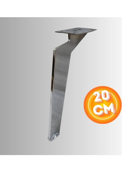 20 cm Metal Tabanca Ayak Koltuk Ayağı Mobilya Ayağı Ünite Ayağı Konsol Ayağı Puf Berjer Ayağı