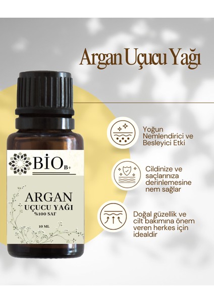 Argan Yağlı Saç Bakım Serumu 10 ml Cam Şişe Yıpranmış Saçlar İçin Onarıcı Parlaklık