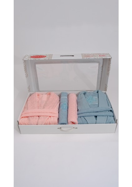 Bay-Bayan 12 Parça Çift Kişilik Bornoz Seti