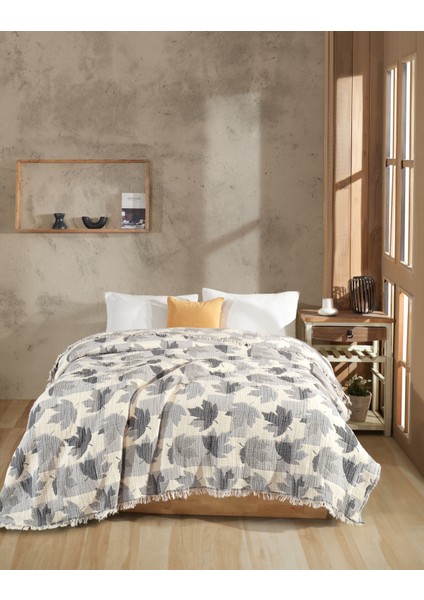 Çift Taraflı, Jakar Desenli, 5 Katlı, Dolgulu Müslin Battaniye, Yorgan, 220 x 240 cm fiyatları