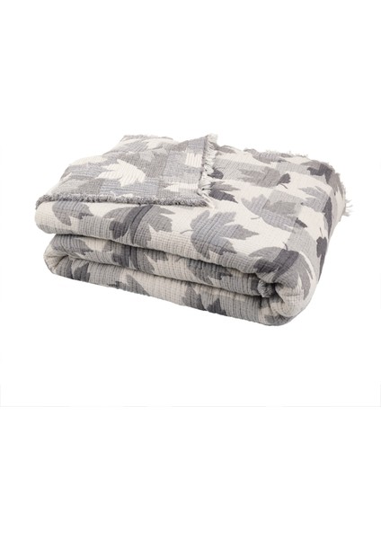 Çift Taraflı, Jakar Desenli, 5 Katlı, Dolgulu Müslin Battaniye, Yorgan, 220 x 240 cm indirimleri