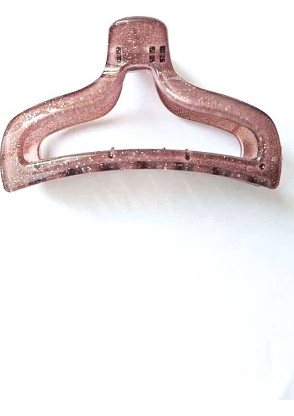 Simli Oval Model Gül Kurusu Renk 11 cm Kadın Mandal Saç Tokası - Şık ve Dayanıklı modelleri