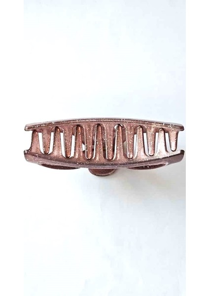 Simli Oval Model Gül Kurusu Renk 11 cm Kadın Mandal Saç Tokası - Şık ve Dayanıklı fırsatları