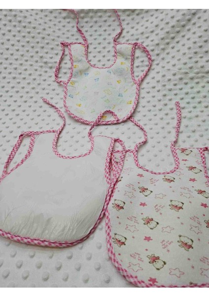 sun Tekstilden Pamuklu Bebek Mama Önlüğü Arkası Naylon 3Adet 20x25cm modelleri