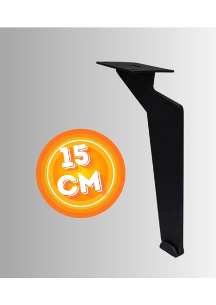 15 cm Metal Tabanca Ayak Koltuk Ayağı Mobilya Ayağı Ünite Ayağı Konsol Ayağı Puf Berjer Ayağı