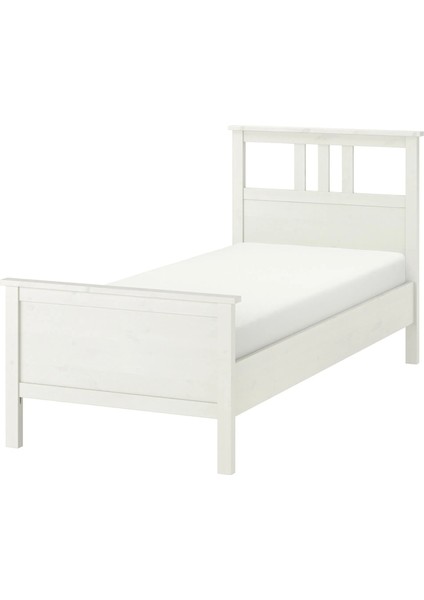 Hemnes / Luröy Tek Kişilik Karyola Beyaz Vernik 90 x 200 Cm