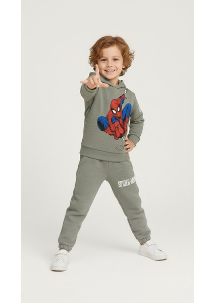 Erkek Çocuk Örümcek Adam Baskılı Kapüşonlu Eşofman Takımı | Rahat ve Şık Günlük Takım fiyatları