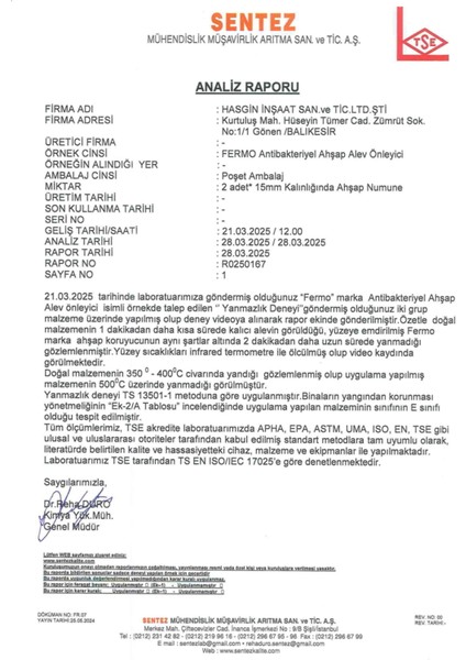 Fermo Ahşap Alev Önleyici 5 kg (35 ~ 40 metrekare için)